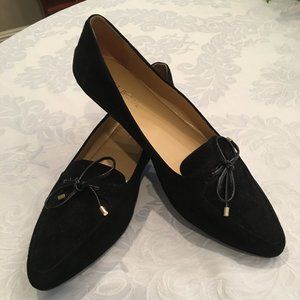 Talbots Black Suede Flats. Size 9. Like New.